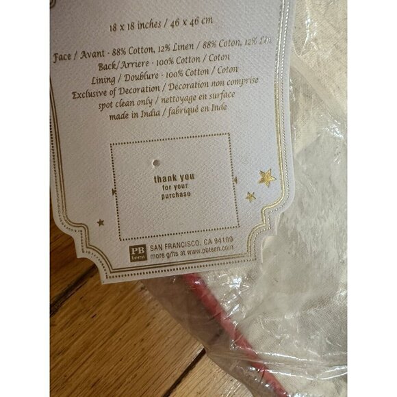 Pottery Barn Peanuts Snoopy Heart Personalized Lucy Pillow Cover Christmas NWT - Picture 5 of 9